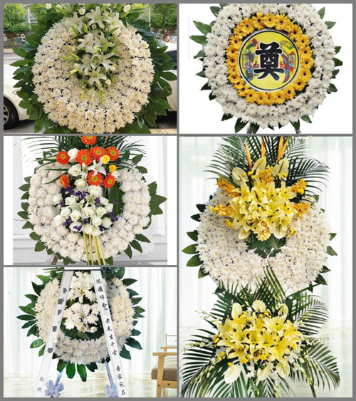 山东济宁嘉祥县马集镇马海村花圈速递